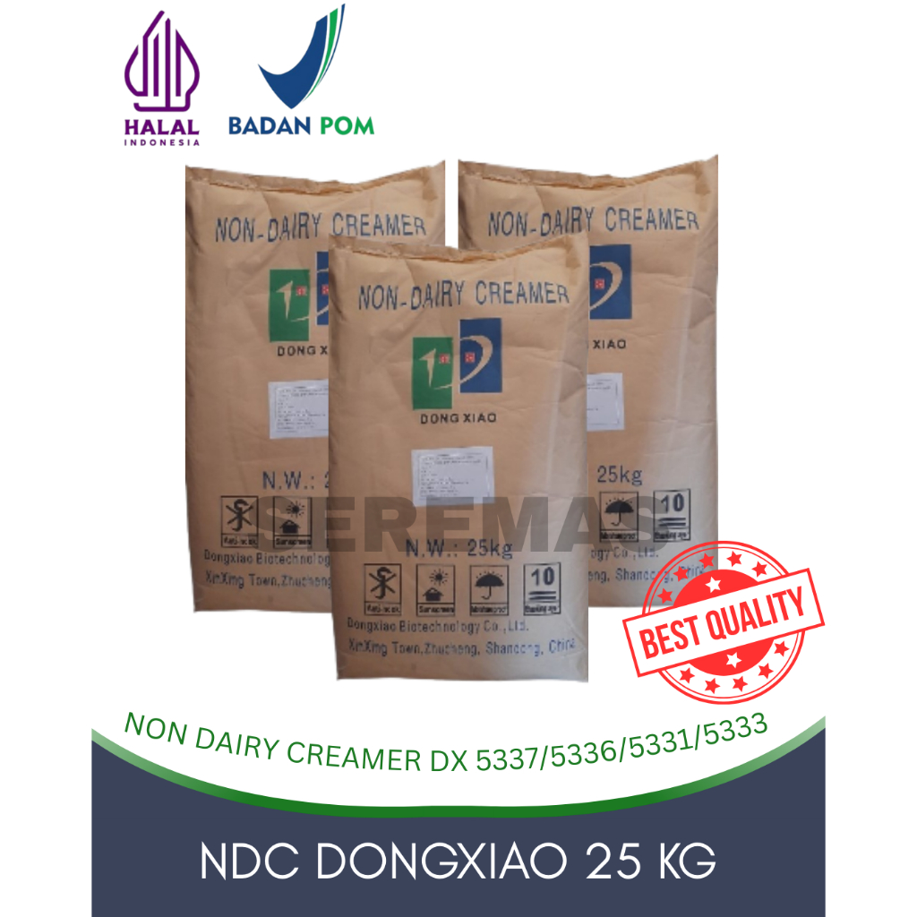 

NDC / Non Dairy Creamer / Krimer non susu Ex Dong Xiao Dx 5337, DX 5336, DX 5333, DX5331 powder/bubuk untuk menggantikan susu sebagai bahan tambahan minuman masa kini untuk kopi, teh, cokelat panas, atau minuman lainnya