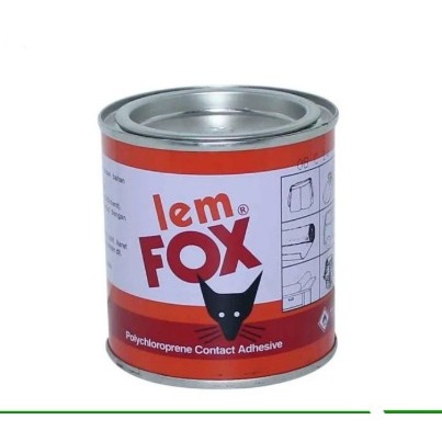 Lem FOX kaleng kecil 70-300gr / Lem kuning kayu / Lem kayu kuat