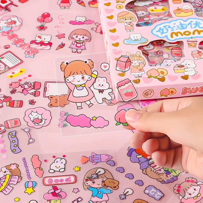 

NETICOM Cetak Stiker Sheet Pack A5/A6 FREE TEMPLATE atau Custom Design / Merchandise / Event / Chibi