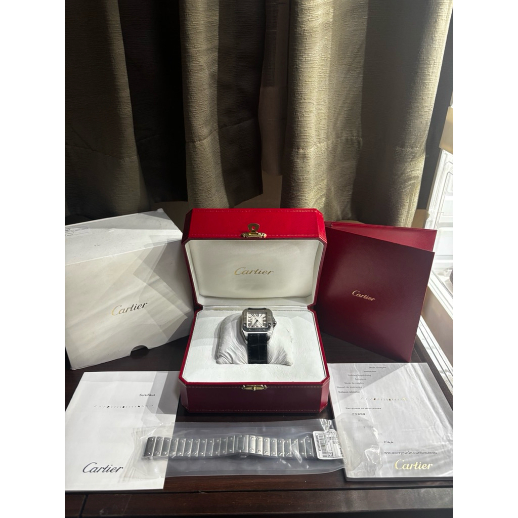 Jam Tangan Cartier Santos 100 M 2016 Automatic Watch Medium