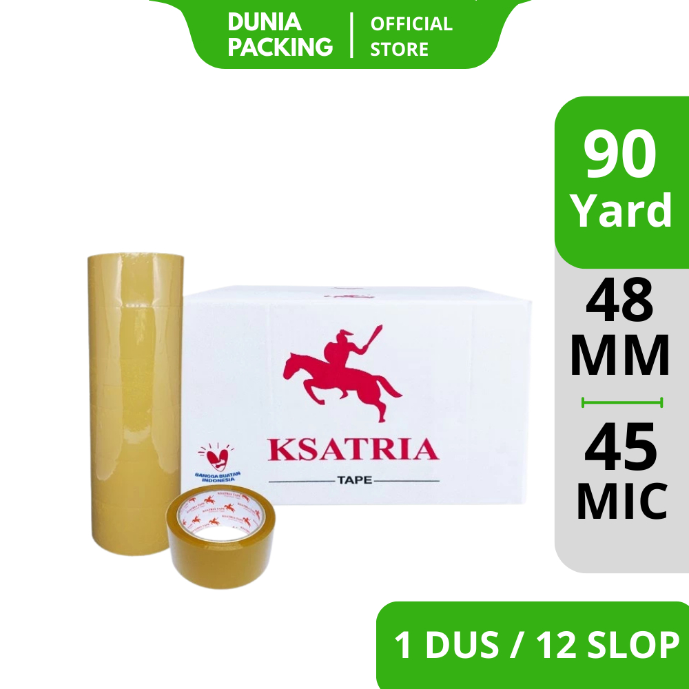 

[COD] Lakban OPP Tape / Lakban Coklat Dunia Packing 90 Yard (1 Dus)