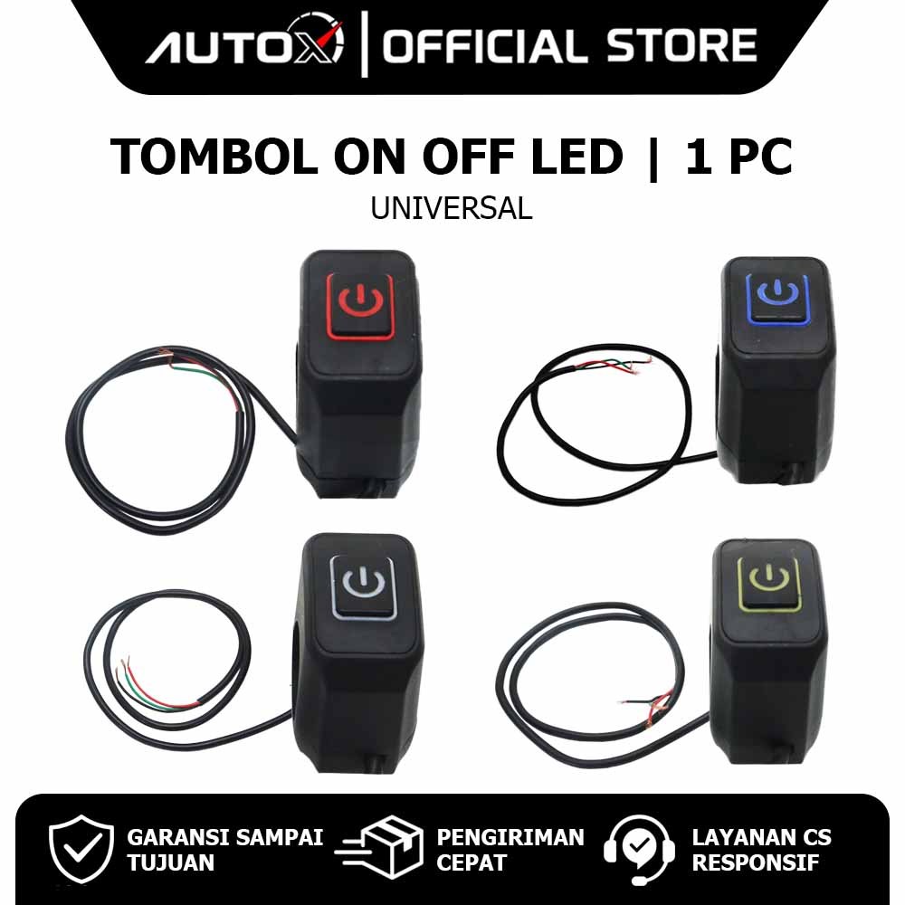 Tombol On Off LED Vario 125 150 & Beat Pop Street & Scoopy & Mio S M3 & Tiger & ADV & Supra & RX Kin