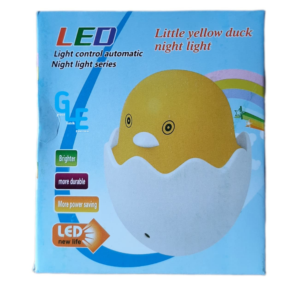 LAMPU TIDUR  LED Telur Ayam Sensor Cahaya KUNING