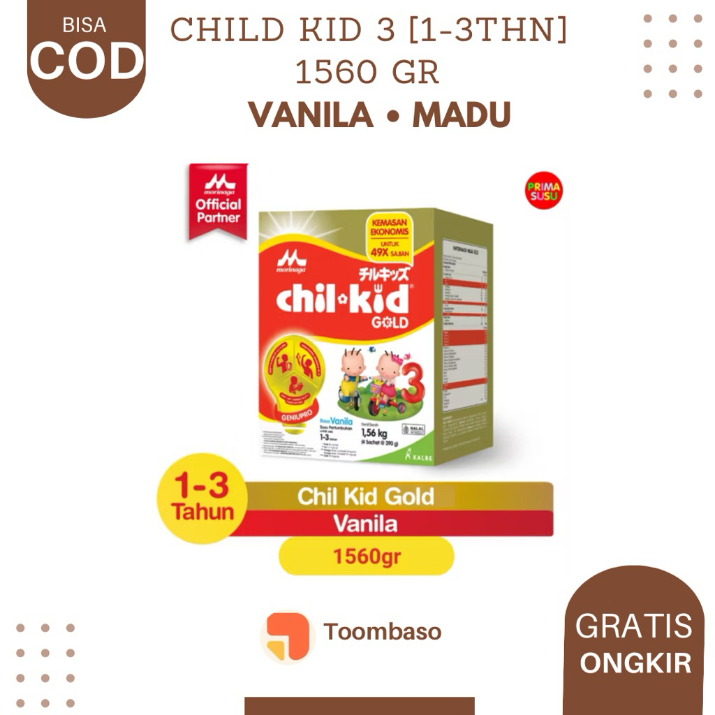 

1 DUS Chil Kid Gold 3 1560 Gr, Madu, Vanila TERMURAH (Bisa COD)