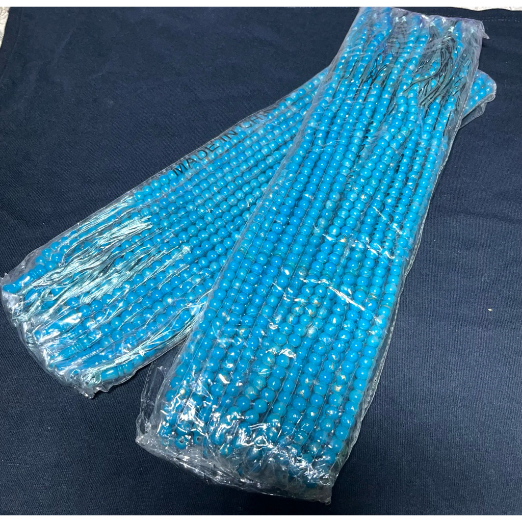 Tasbih Mutiara 99butir Manik Berat Warna Biru Tosca