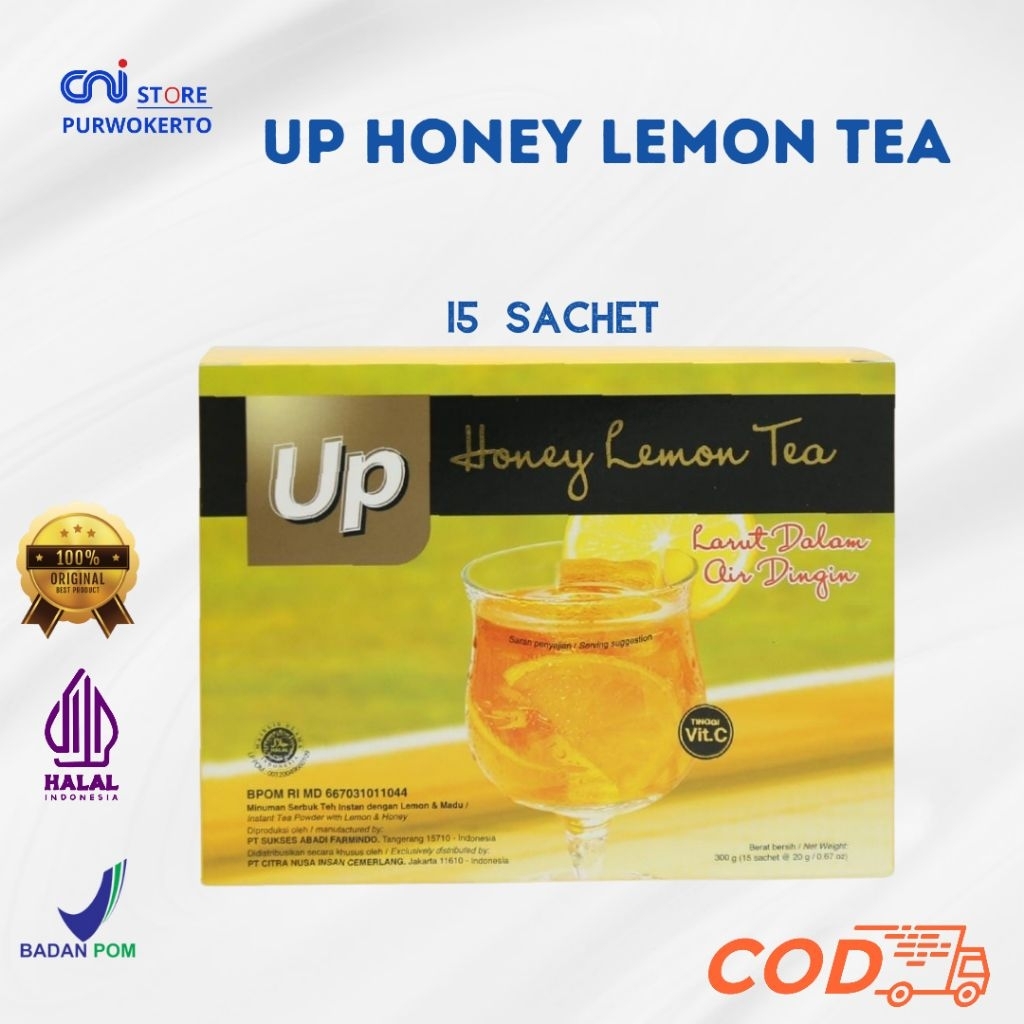 

Up Honey Lemon Tea CNI Minuman Instan 15 Sachet