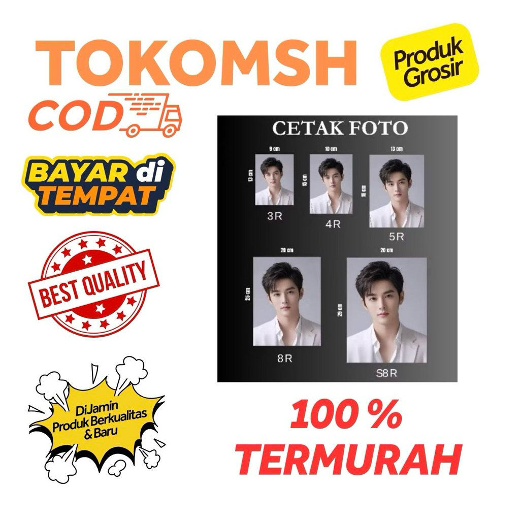 Cetak FOTO Berkualitas Hasil Yang Baik Ukuran 3R,4R,5R,8R & S8R
