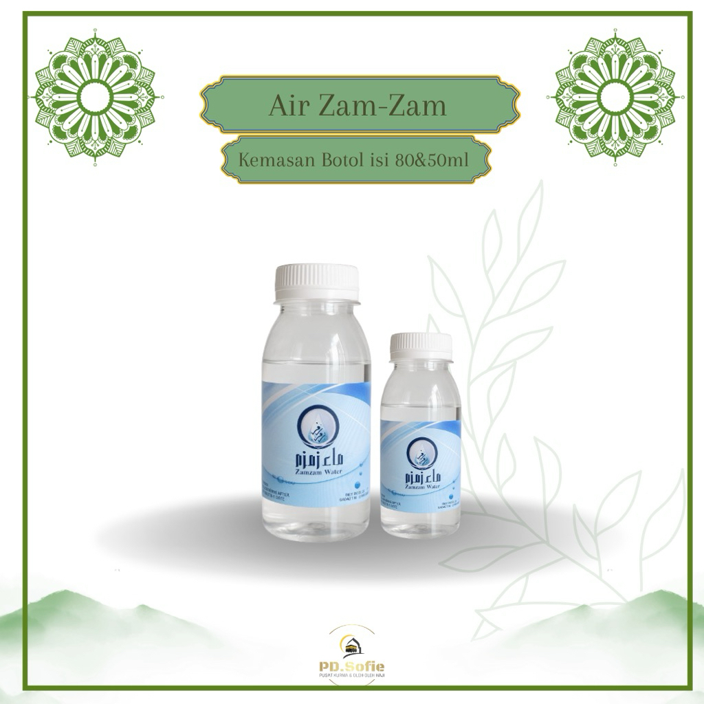 

AIR ZAM-ZAM KEMASAN BOTOL 50 DAN 80 ML