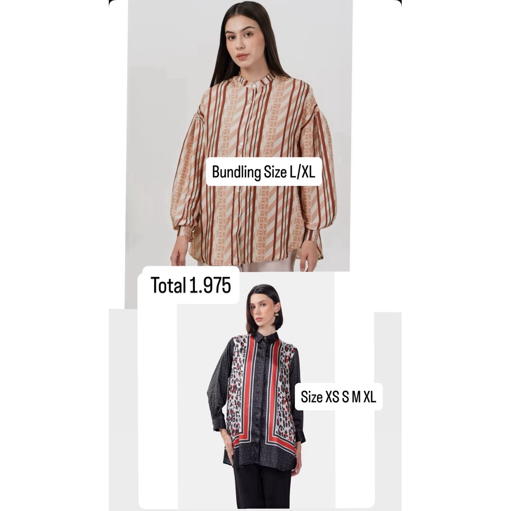 Benang Jarum Amona Basic Shirt Monogram Shirt Benang Jarum