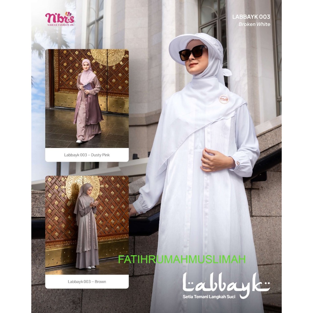 NEW / TERBARU / NIBRAS / GAMIS DEWASA / GAMIS NIBRAS / GAMIS / LABBAYK 003 / LABBAYK 003 / NIBRAS GA