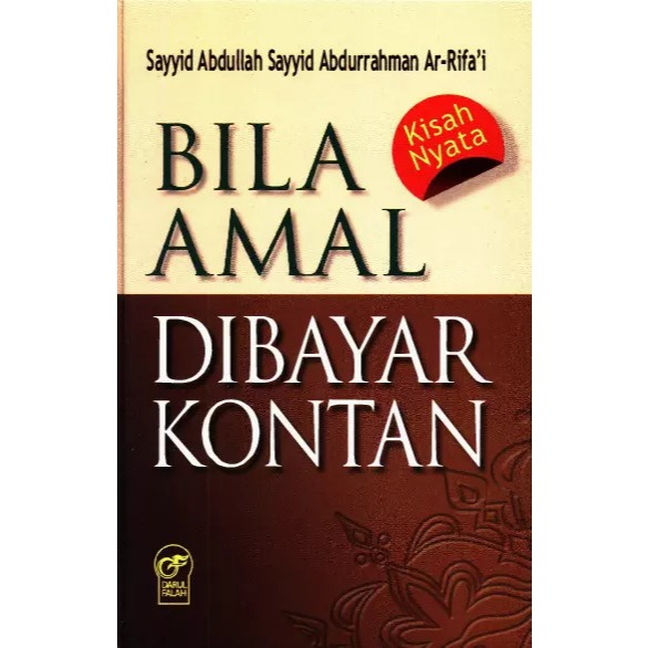 BUKU BILA AMAL DIBAYAR KONTAN: Kisah Nyata