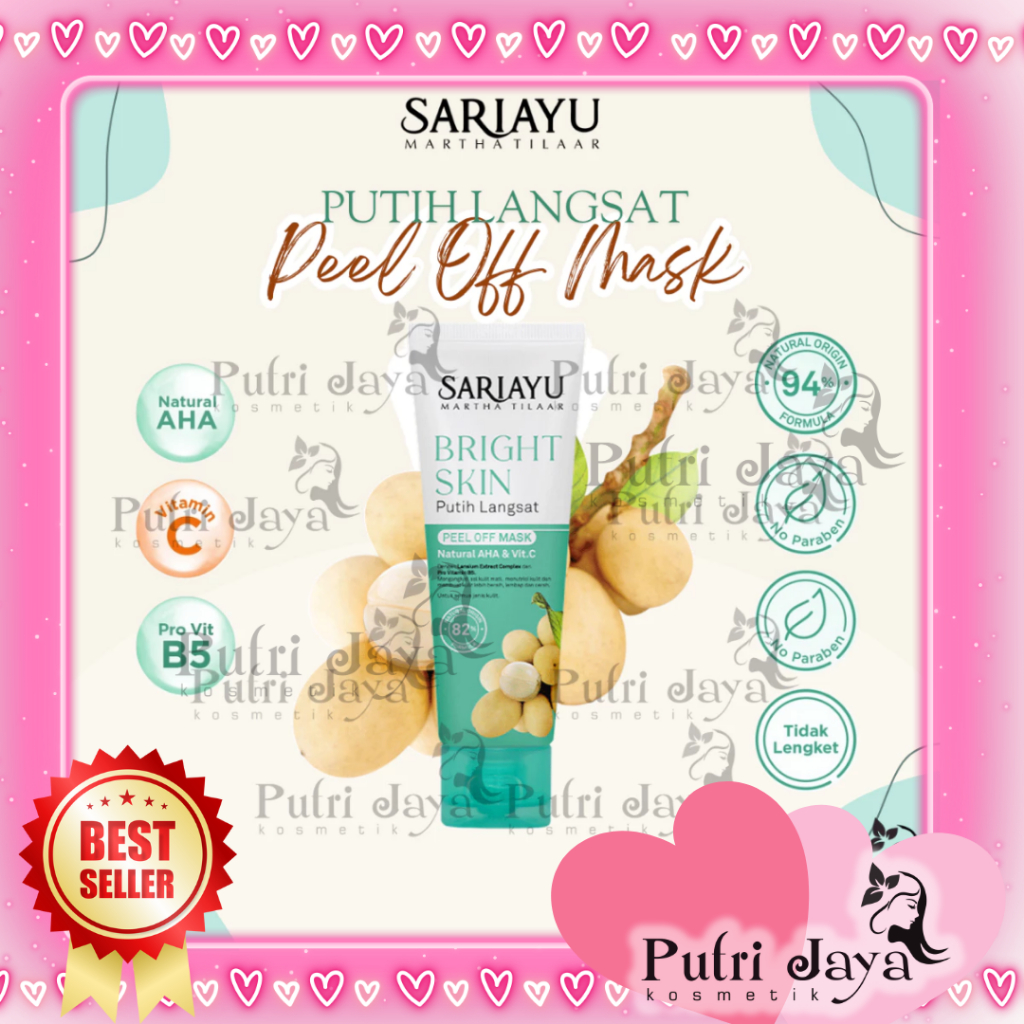 SARIAYU Putih Langsat Peel-Off Mask | Masker Wajah.