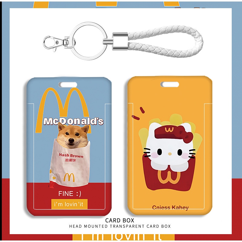 

McDonald's Kreatif dan Aneh-aneh Menarik Kardus KTP Motif karakter Anime, Tempat Kartu Photo Card,id card holder, Desain Kawaii Gaya Jepang untuk nisex, sekolah, kantor, perjalanan, koleksi