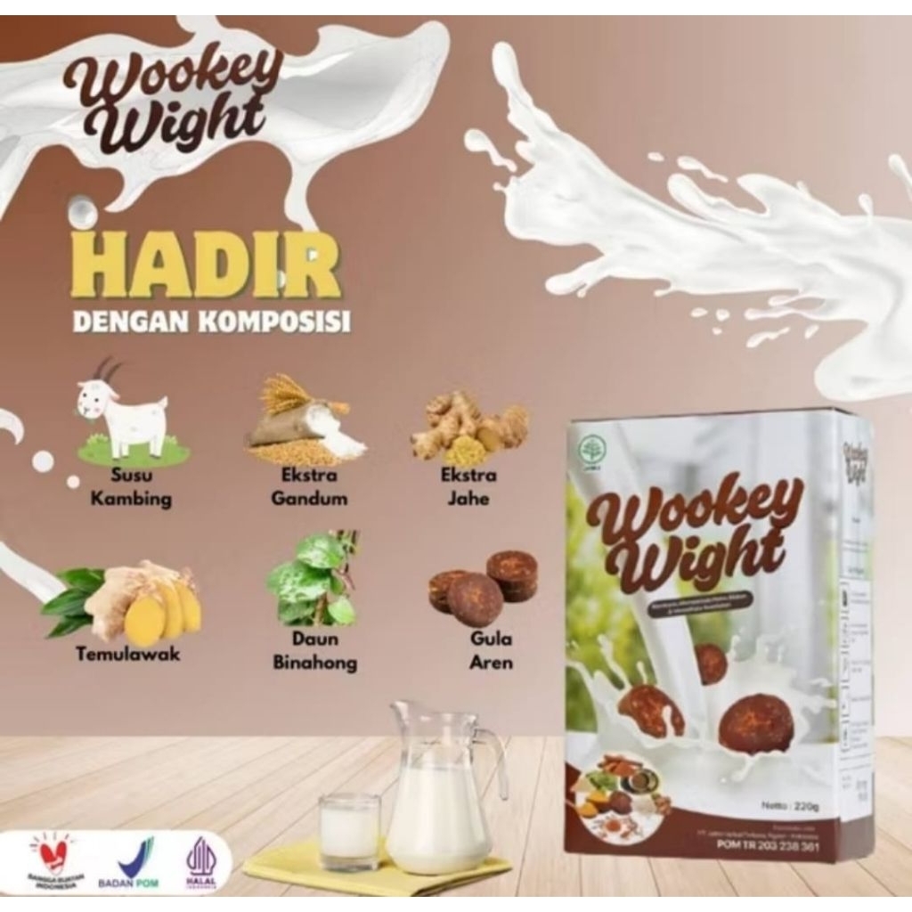 

Wookey Weight Coklat Original Susu Penambah Nafsu Makan Berat Badan Asli