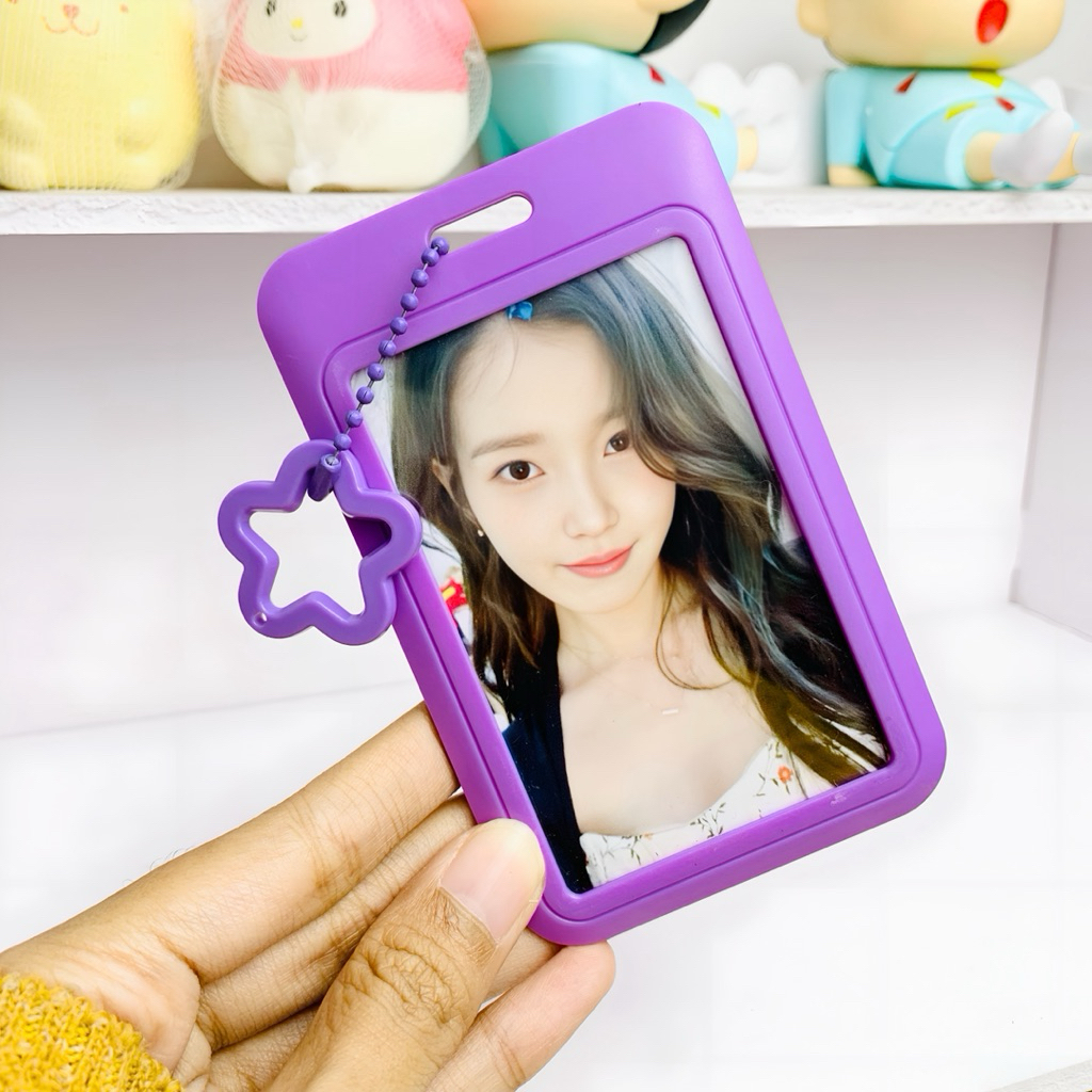 

Card holder polos warna FREE PC UNOFF + ballchain dan mote bintang cahol