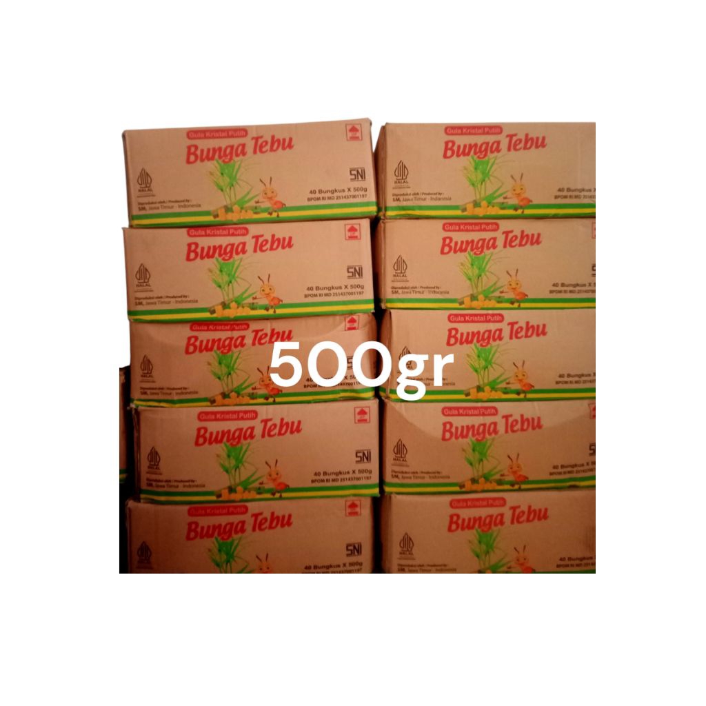 

Termurah Gula Bunga Tebu 500gr 1 dus isi 40 bungkus