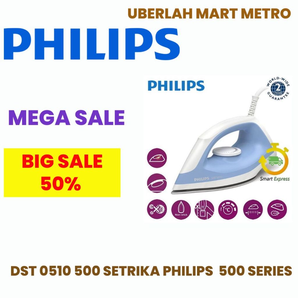 PHILIPS SETRIKA DST 0510  500 SERIES
