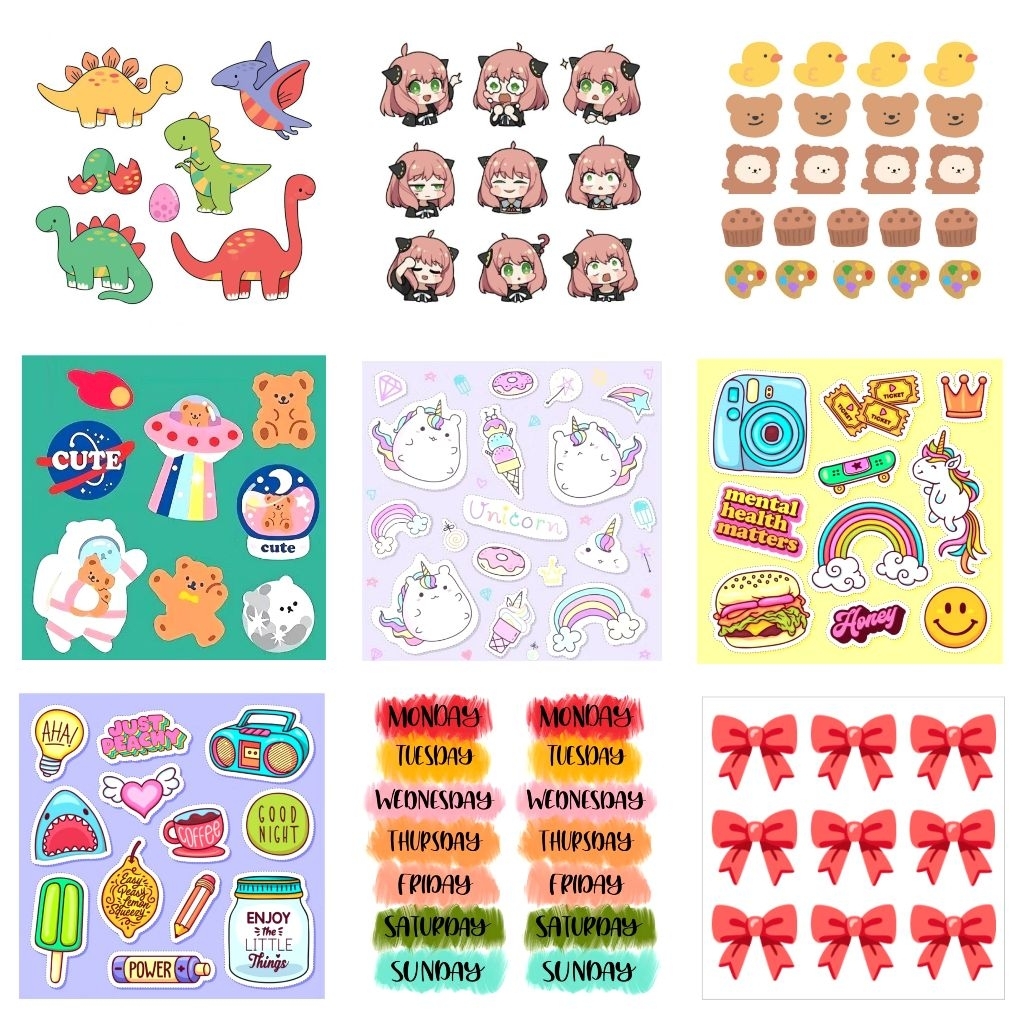 

Sticker aesthetic / sticker dino / sticker unicorn / sticker gemas / sticker cute / sticker deco / sticker jurnal / sticker decoration / sticker lucu / sticker bujo / sticker journaling