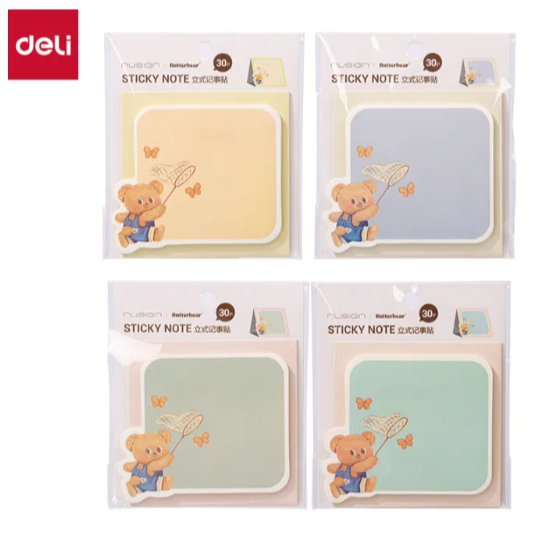 

DELI Nusign Sticky Notes 70x81mm NS359-B Butterbear