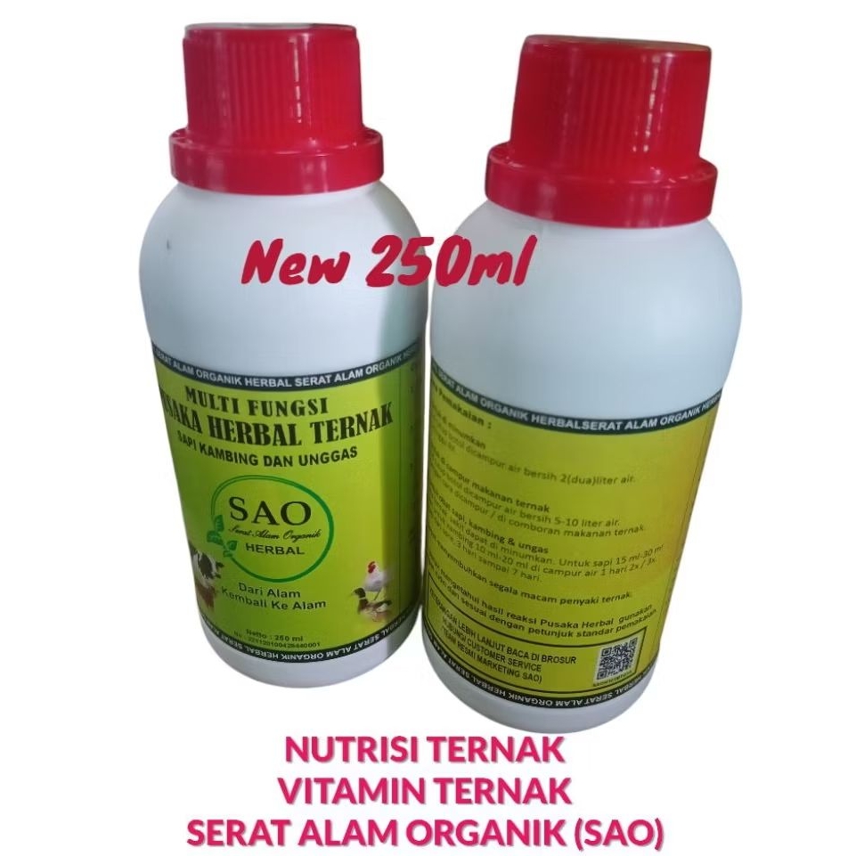 

Sao Herbal 250ml, Paket hemat isi 24botol
