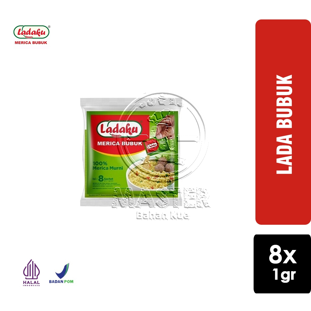 

Ladaku Merica Bubuk 8 x Sachet 1gr [1Pack isi 8pcs]