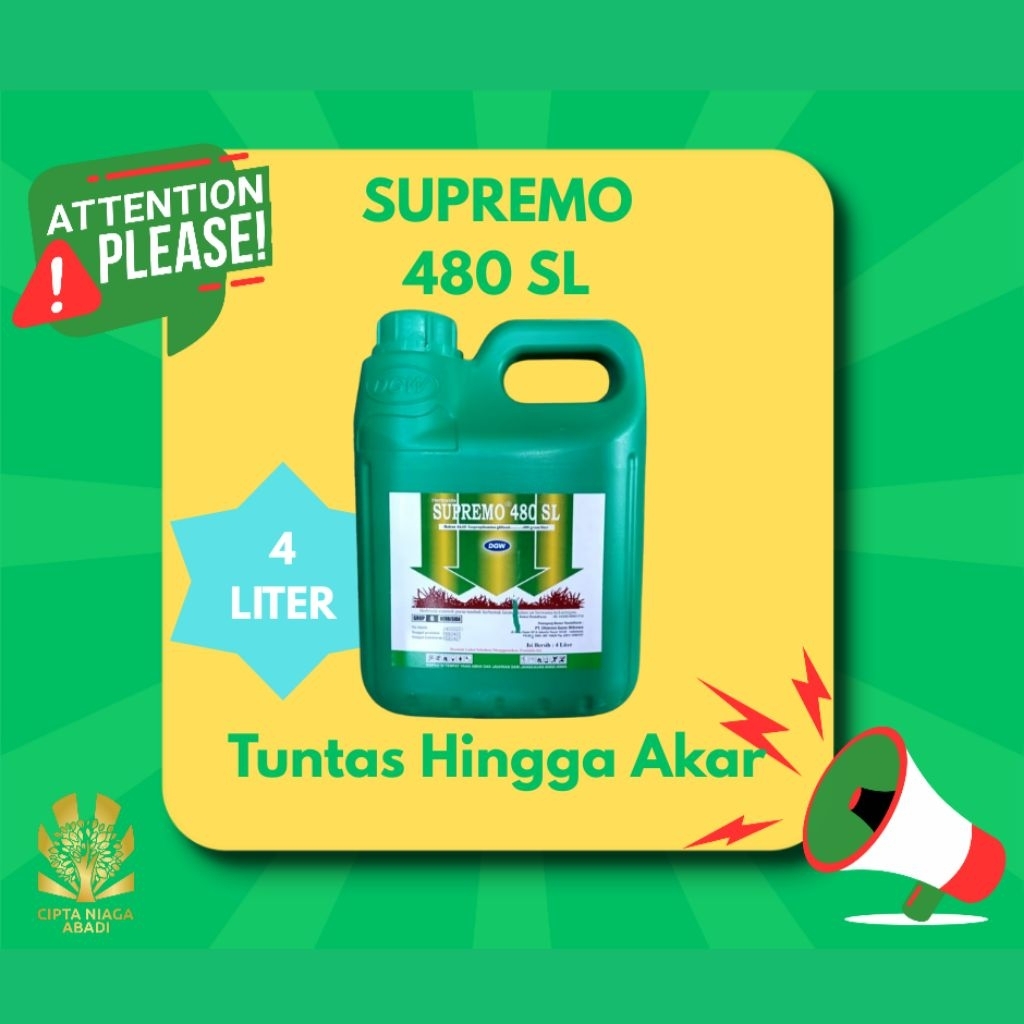 Herbisida SUPREMO 480 SL, 4Liter