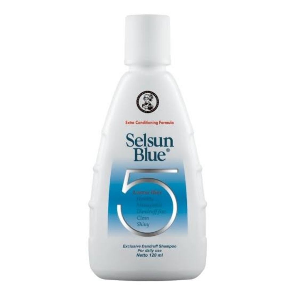 Selsun Blue 5 Shampoo 120 ml / Selsun Blue Five Shampo / Sampo Selsun Anti Ketombe