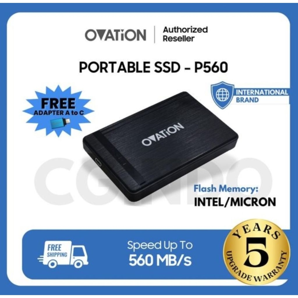 Ovation SSD External P560 256GB 512GB 1TB Type C Portable SSD Eksternal