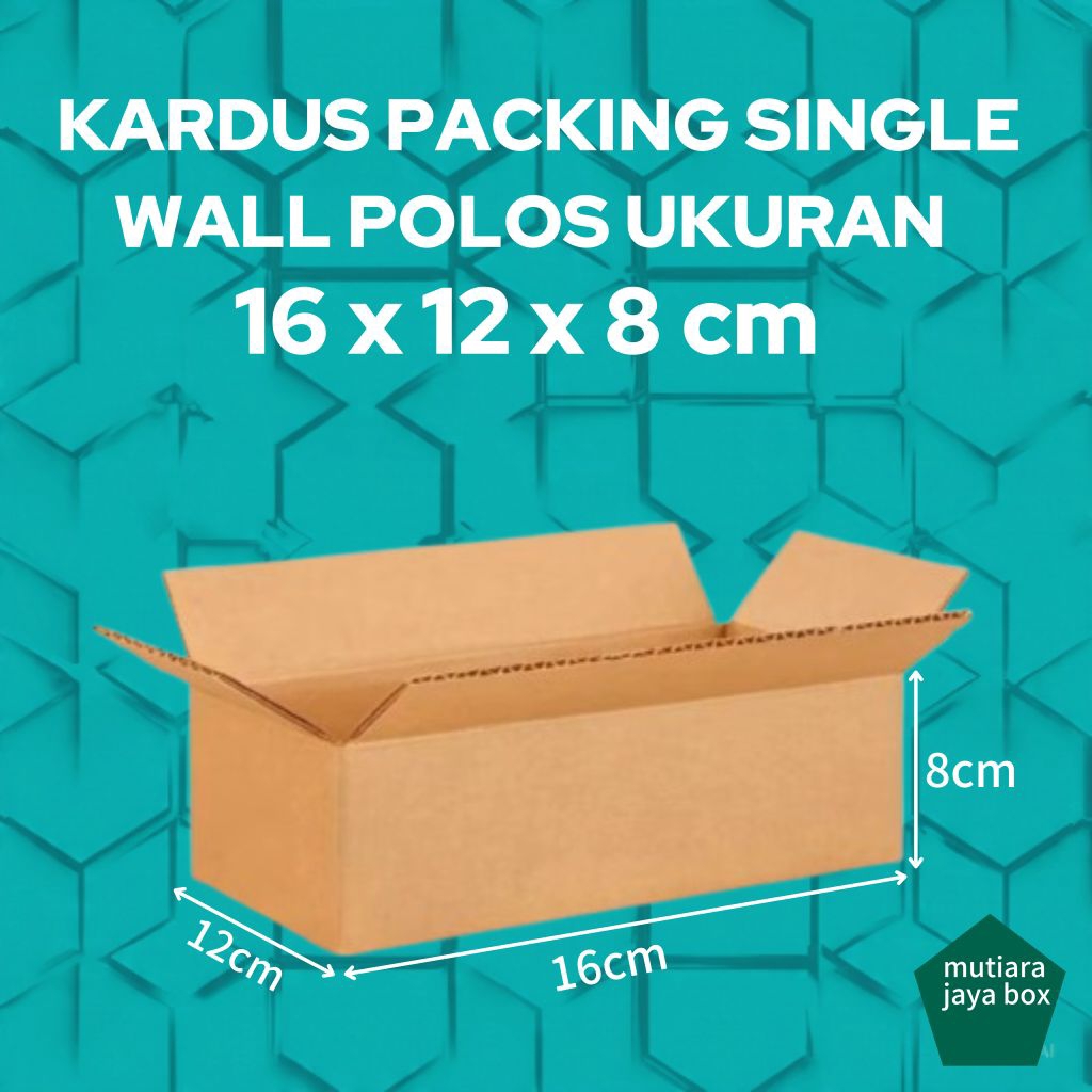 

KARDUS PACKING 16x12x8cm SINGLE WALL POLOS
