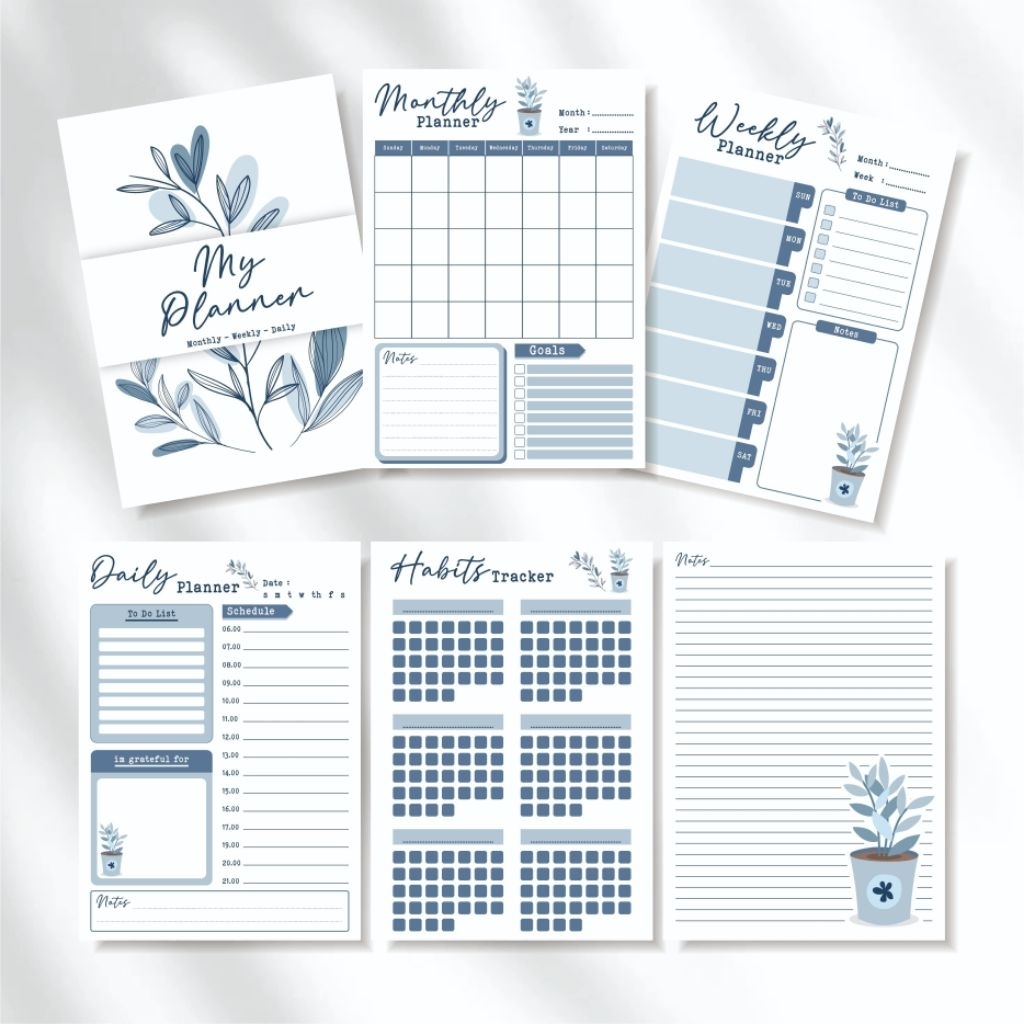 

Refill binder A5 ring 20 isi 15 lembar daily weekly monthly planner journal habit tracker | isi binder journal harian mingguan bulanan