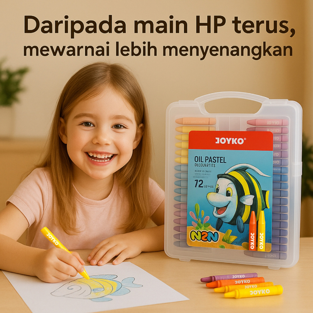 

Crayon Joyko Oil Pastel Warna Lengkap Murah Untuk TK SD SMP SMA