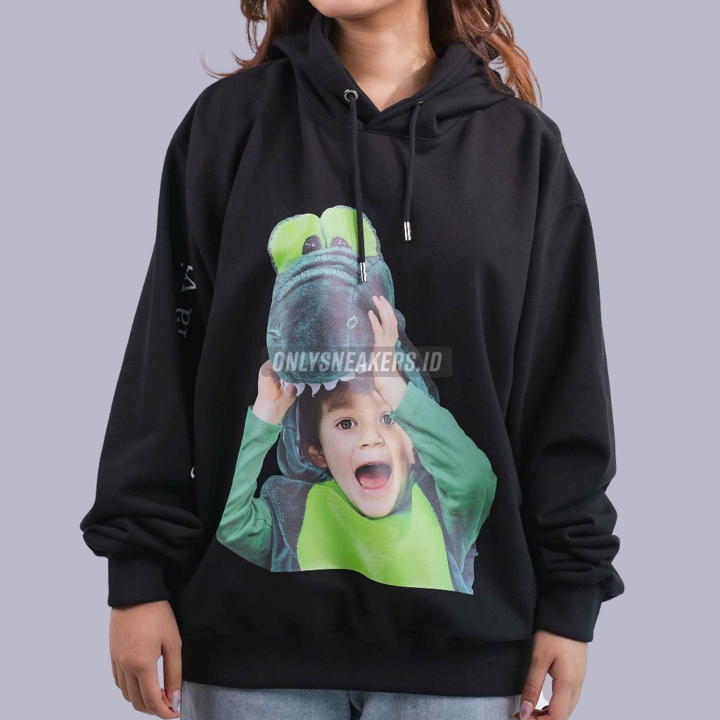 ADLV BABY FACE CROCODILE BLACK HOODIE