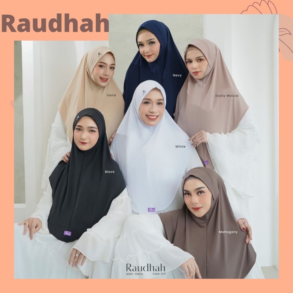 HIJAB ARRAFI RAUDHAH STD || JILBAB AR RAFI HIJAB DAGU POLOS WANITA DEWASA TERLARIS || HIJAB DAILY BL