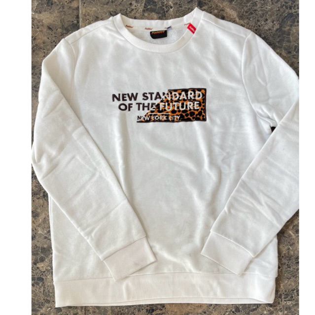 crewneck sweater feltics white new york city