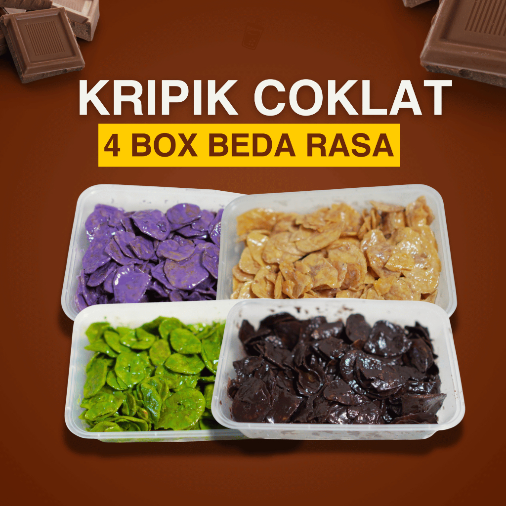 

4 BOX LEBIH MURAH KERIPIK PISANG COKLAT LUMER | 4 BOX BANANA CHIPS