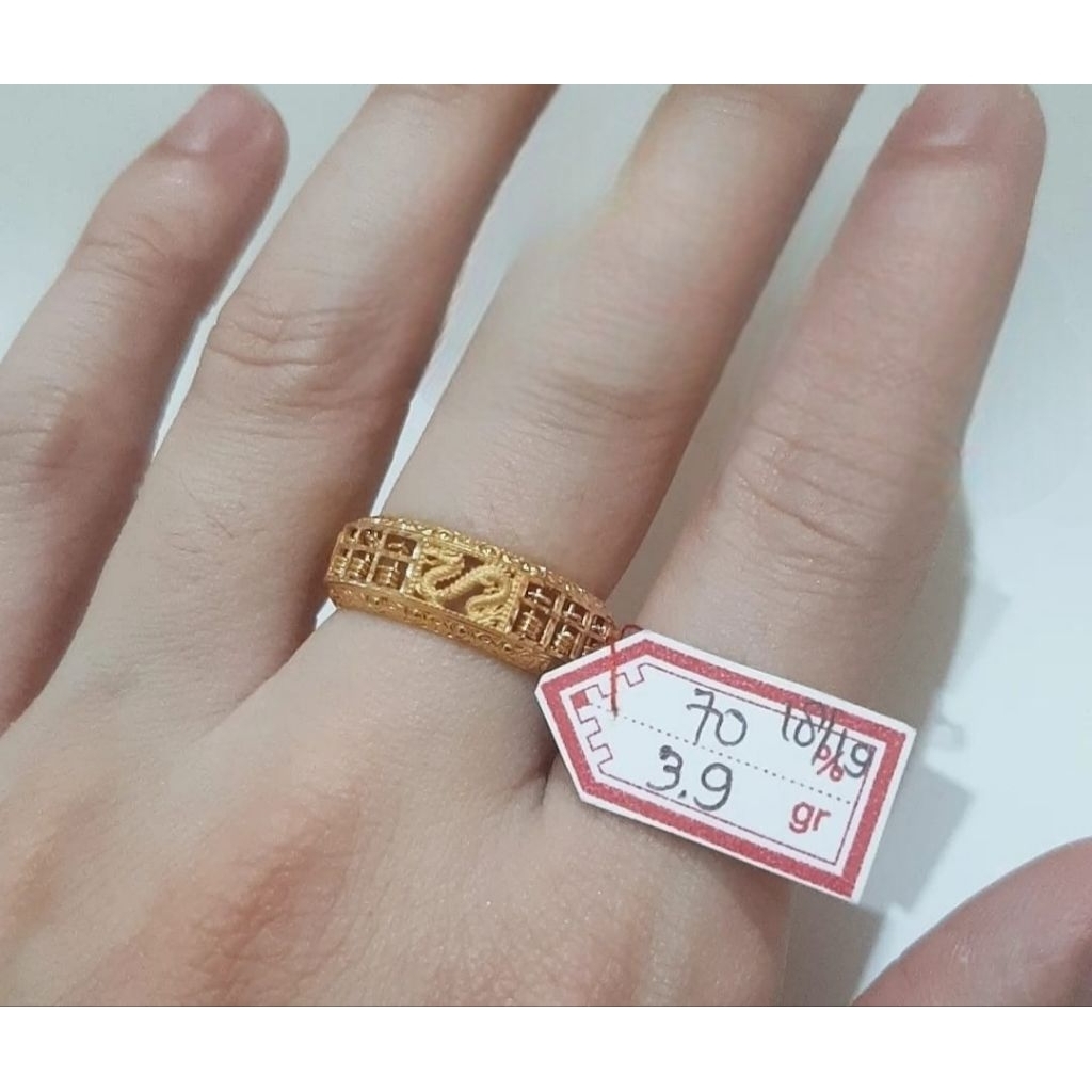 Cincin emas 70 naga sempoa