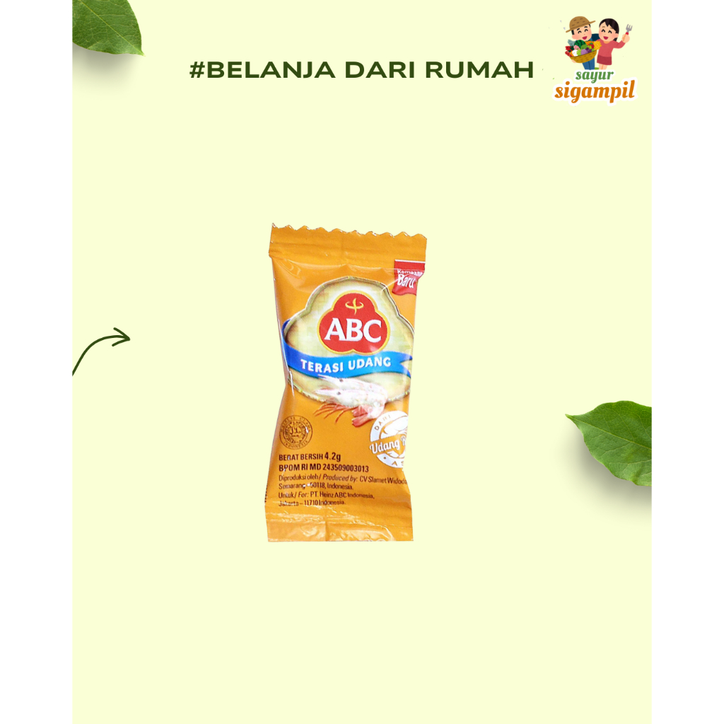 

Terasi ABC Udang 4,2gr 1Pcs / Pack Harum Original