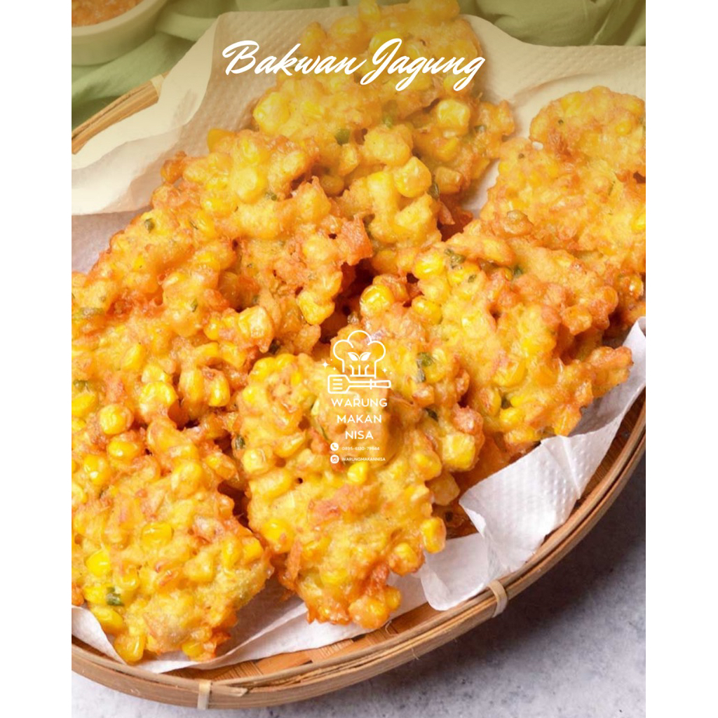 

Bakwan Jagung seporsi isi 7 /masakan rumahan sehat praktis fresh