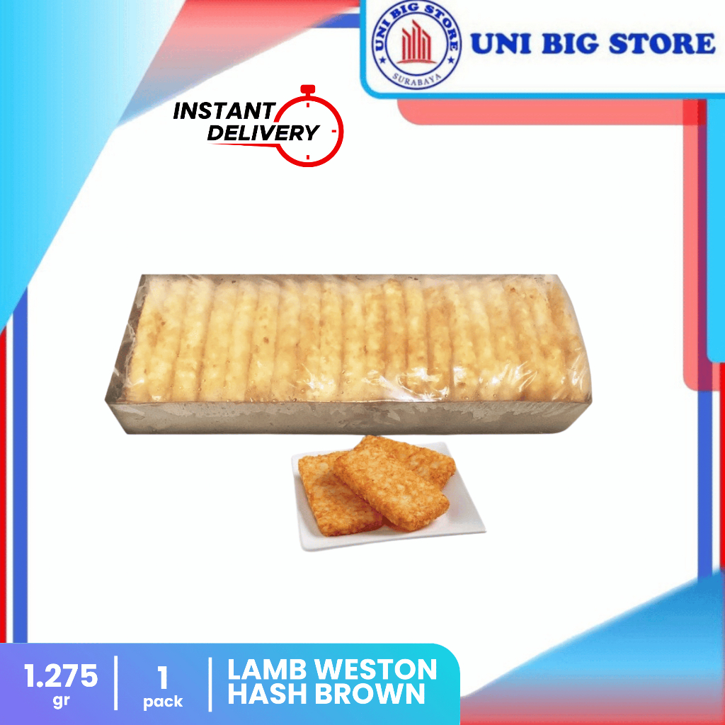 Lamb Weston Hash Brown Patties Frozen 1.275 kg French Fries Kentang Goreng