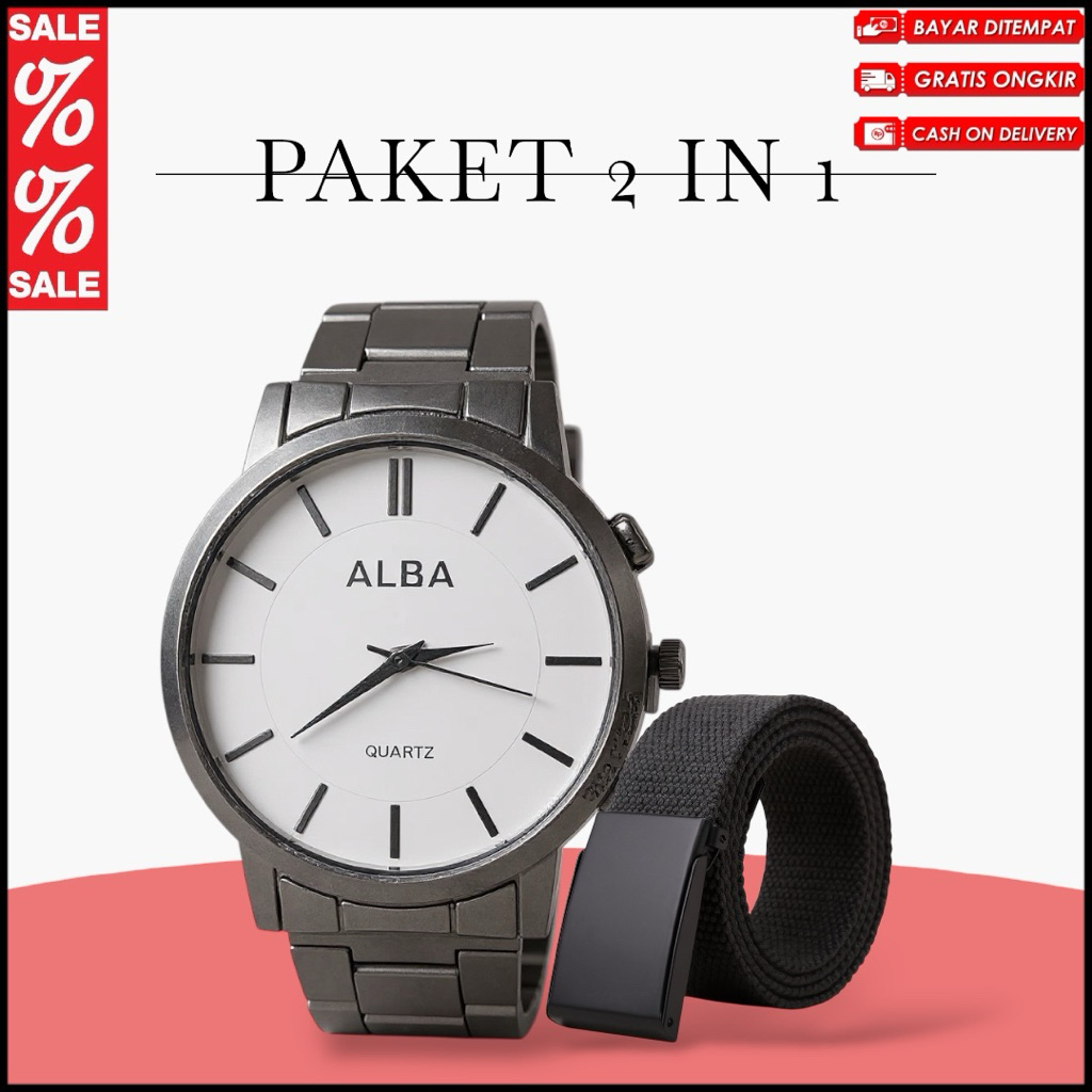 TERBARU.. JAM TANGAN PRIA BONUS DOMPET DAN BATRAI CADANGAN JAM TANGAN PRIA KEREN DAN KEKINIAN BISA B