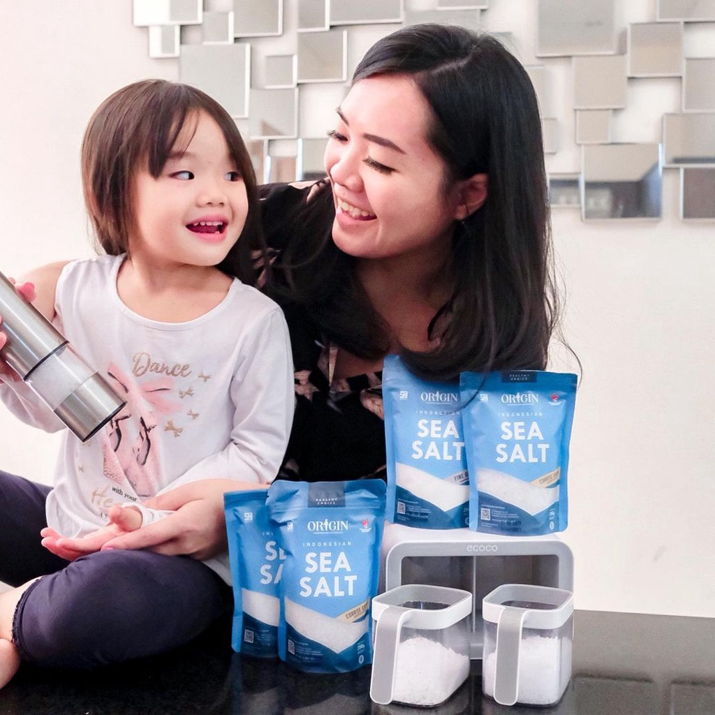 

Origin Sea Salt 250gr / Fine Grain / Coarse Grain / Garam Laut Halus / Kasar