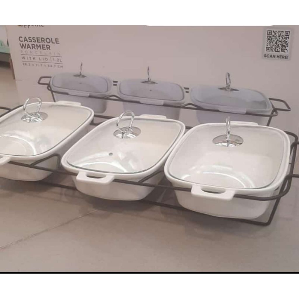 prasmanan keramik informa, casserol warmer set