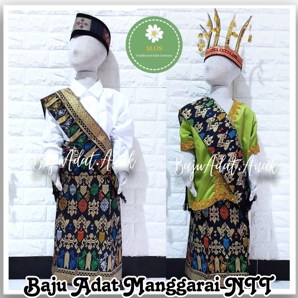 BAJU ADAT MANGGARAI NTT ANAK LAKI-LAKI | BAJU ADAT MANGGARAI NTT ANAK PEREMPUAN | BAJU ADAT SUKU MAN