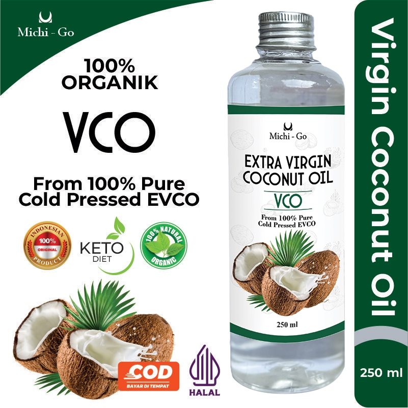 

Michigo - Premium VCO Virgin Coconut Oil 250ml - Organik Minyak Kelapa Murni