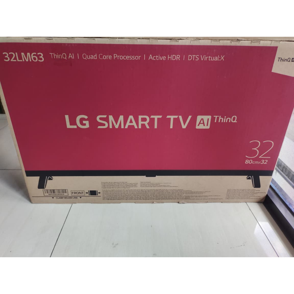 [+Free packing kayu] BARU TV LED LG 32LM63 HD 32 Inch SMART TV Youtube WifiConnect Netflix Garansi R