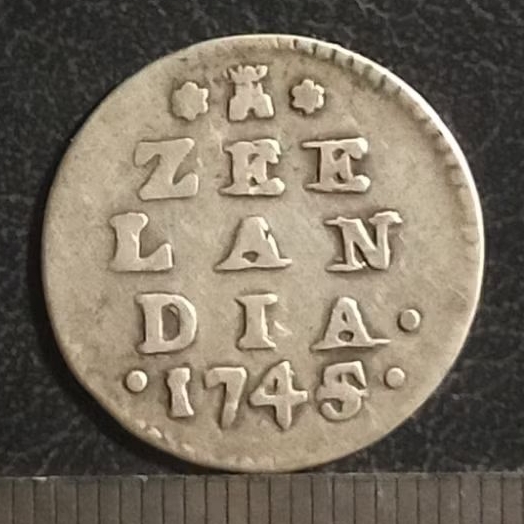 #10.ST. KOIN KUNO || KOIN PERAK || SILVER COIN || ZEELANDIA 2 STUIVER TAHUN 1745