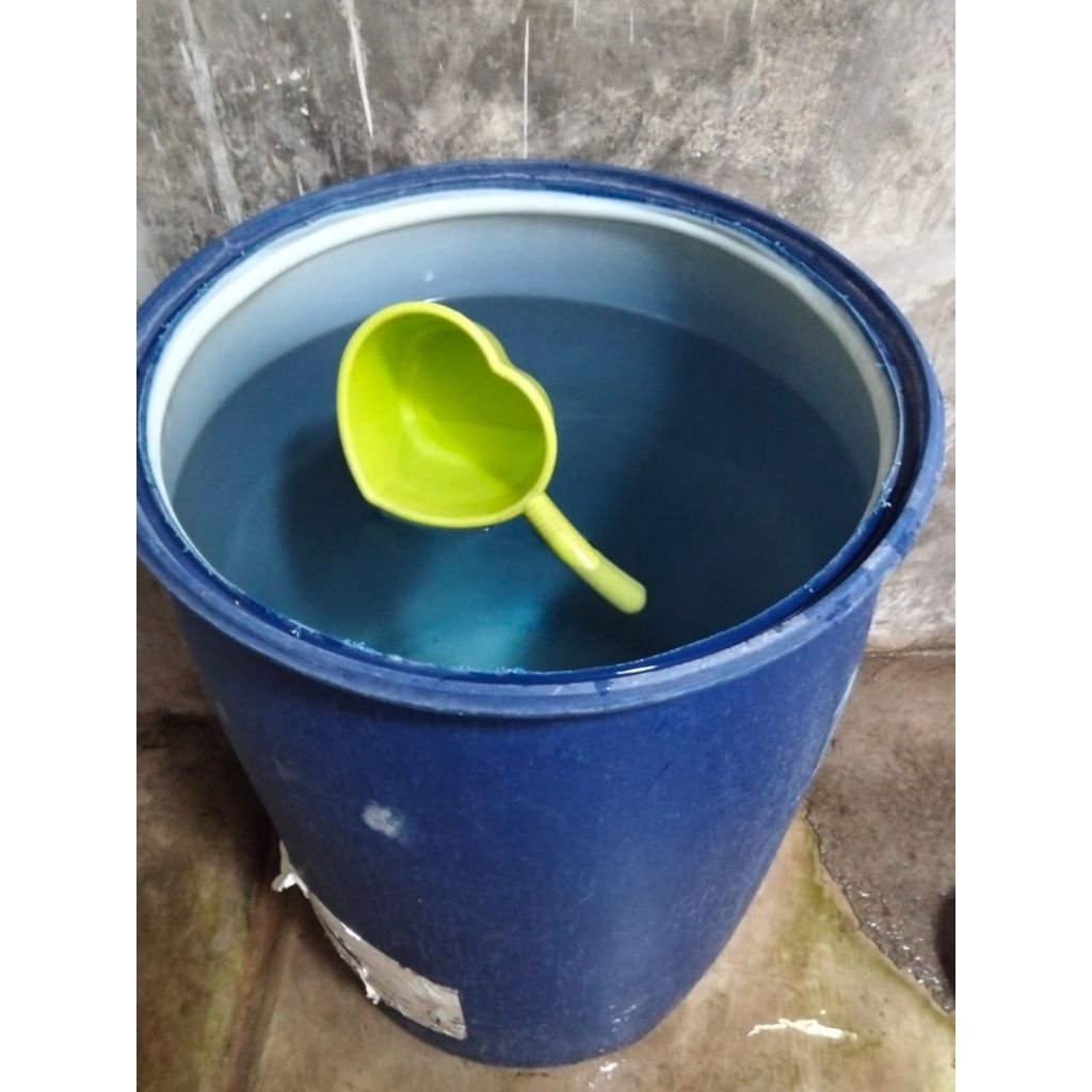 drum 200liter plastik terbuka untuk tandon air.dll