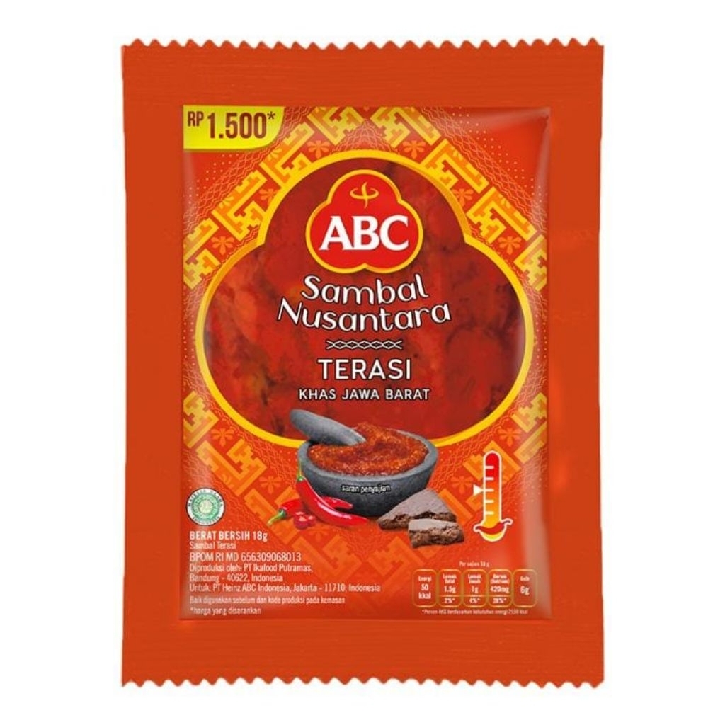 

ABC Nusantara Sambal Terasi 10 × 18 g