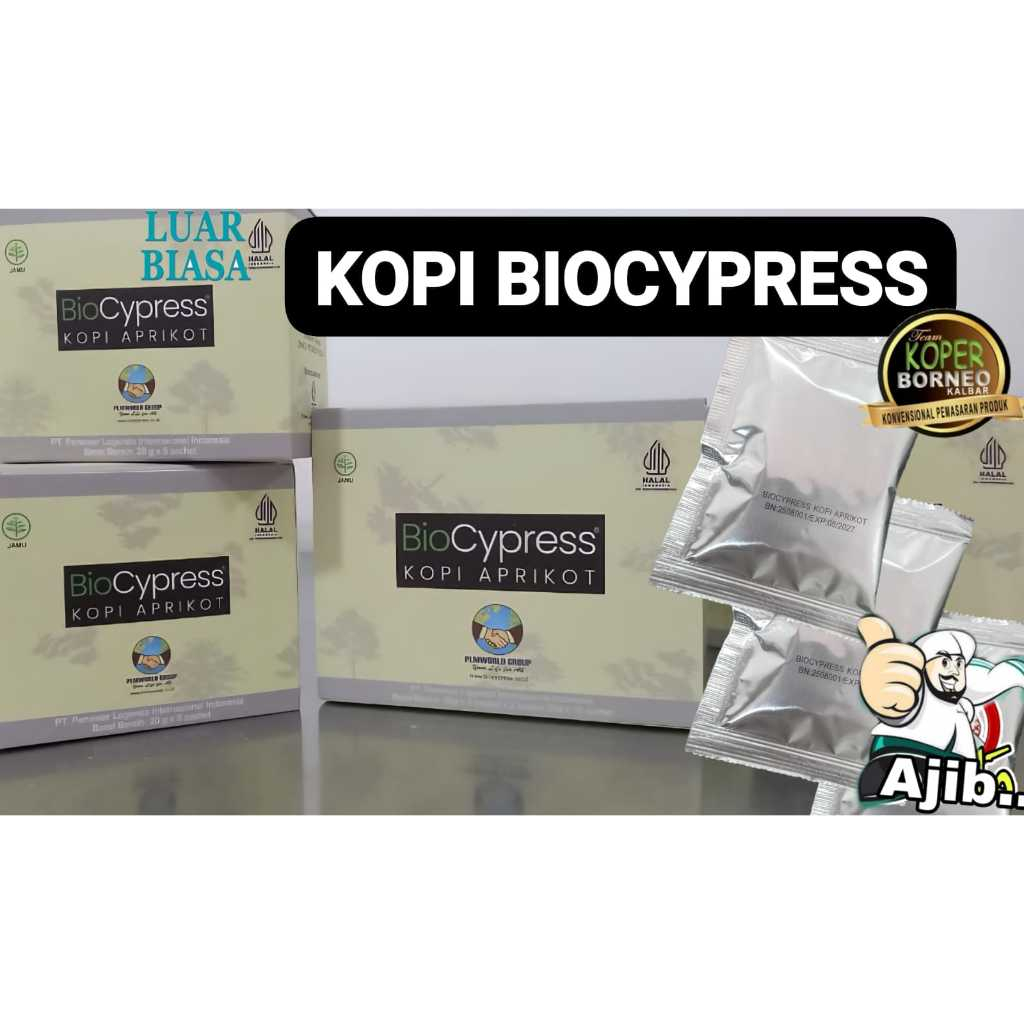 

[BISA COD] BioCypress Kopi Aprikot Original 100 % obat untuk Syaraf & Sendi