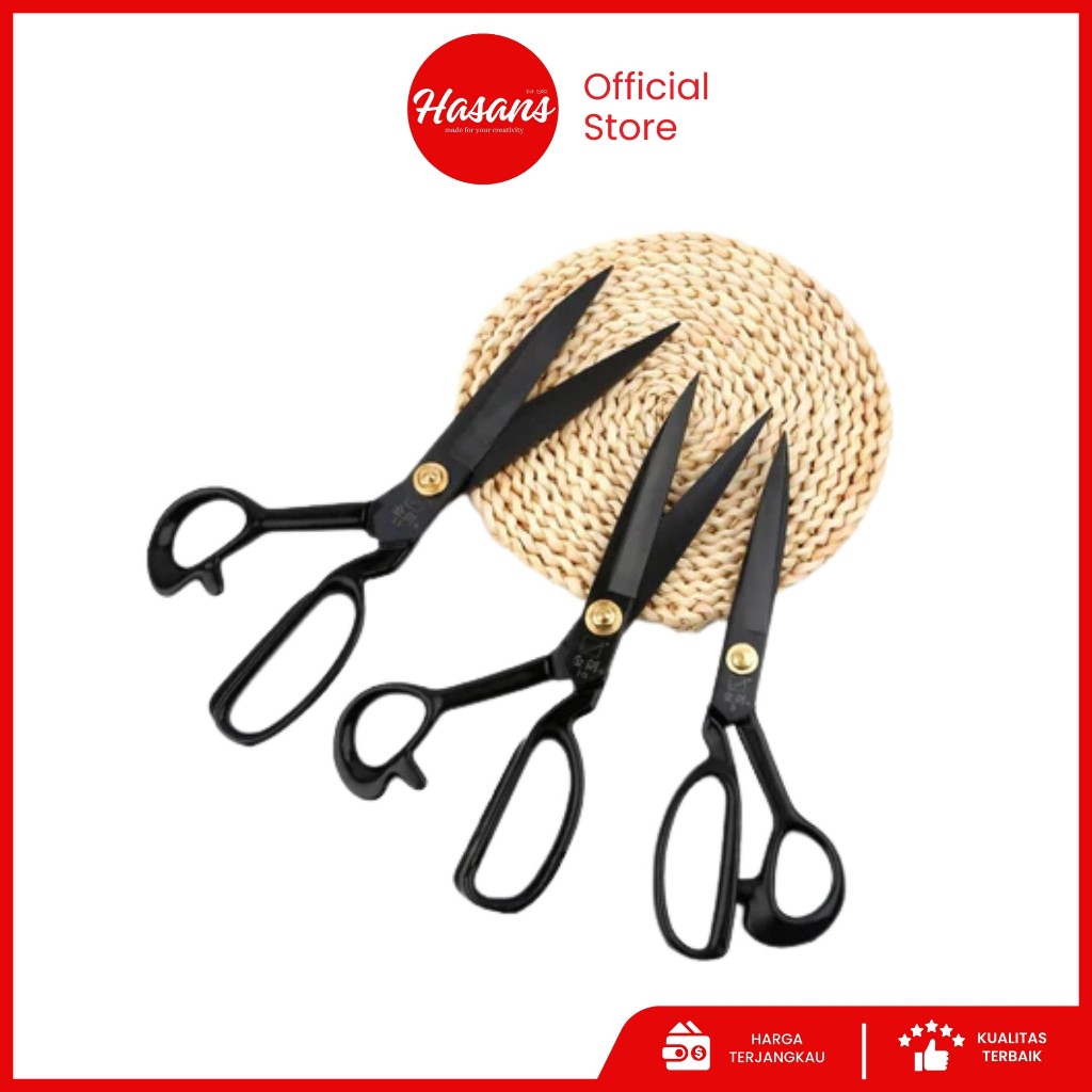 

Gunting Potong Bahan Kain Shuai Pu Original / Alat Gunting Kain Pegangan Lapisan Karet Hitam / Alat Gunting Shuai Pu